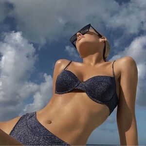 Triangl Swimwear blue sparkly bikini